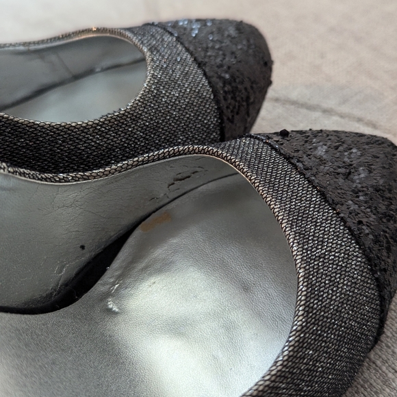 Silver and Black High Heels - Picture 6 of 9